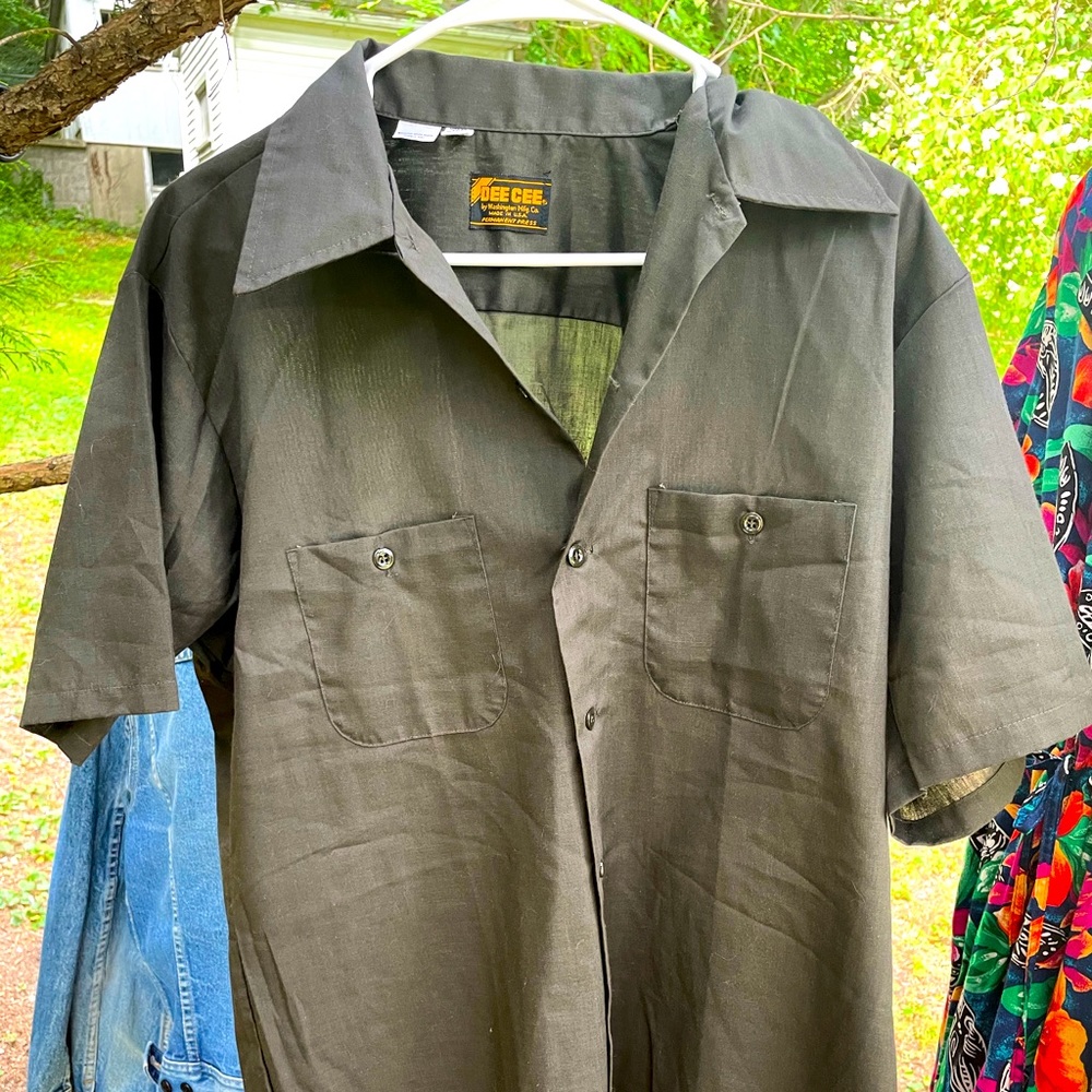 1960s vintage union made in USA BUTTON DOWN